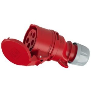 Pernešamas kištukinis lizdas 225-6 32A 5p 6h IP44 PCE