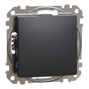 Potinkinis jungiklis, vieno klavišo, antracito spalva, Sedna Design SSDD114101