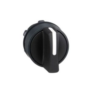 Perjungiklio galvutė juoda su fiksacija, 3 padėčių, 22mm ZB5AD3